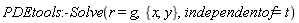 PDEtools:-Solve(r = g, {x, y}, independentof = t)