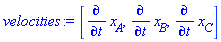 [diff(x__A, t), diff(x__B, t), diff(x__C, t)]