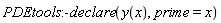 PDEtools:-declare(y(x), prime = x)