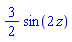 (3/2)*sin(2*z)
