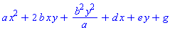 a*x^2+2*b*x*y+b^2*y^2/a+d*x+e*y+g
