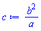 b^2/a