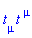 t[`&mu;`]*t[`~mu`]