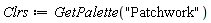 Clrs := GetPalette("Patchwork")