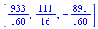 [933/160, 111/16, -891/160]