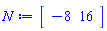 Vector[row](2, {(1) = -8, (2) = 16})