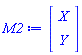Vector(2, {(1) = X, (2) = Y})