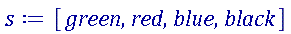 [green, red, blue, black]
