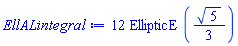 12*EllipticE((1/3)*5^(1/2))