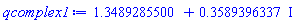 1.348928550+.3589396337*I