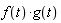 f(t)*g(t)