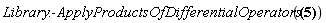 Library:-ApplyProductsOfDifferentialOperators(h(x)*(D*psi__q0+psi__d0*omega__0)*Physics[`*`](Delta__delta, f(t), g(t))/omega__0 = h(x)*Physics[`*`](p_*Delta__psi__d-Delta__psi__q*omega__0, f(t), g(t))/omega__0)