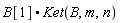 B[1].Ket(B, m, n)