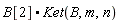 B[2].Ket(B, m, n)