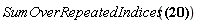 SumOverRepeatedIndices(Physics[`^`](F[a], 2))