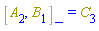 %Commutator(A[2], B[1]) = C[3]