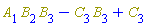 Physics:-`*`(A[1], B[2], B[3])-Physics:-`*`(C[3], B[3])+C[3]