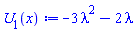 -3*lambda^2-2*lambda