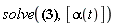 solve(-sin(arcsin(y(t)/(sin(alpha(t))*(l+s(t)))))*(l+s(t))*cos(alpha(t))-z(t), [alpha(t)])