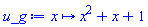 proc (x) options operator, arrow; x^2+x+1 end proc