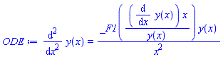 diff(diff(y(x), x), x) = _F1((diff(y(x), x))*x/y(x))*y(x)/x^2