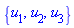 {u[1], u[2], u[3]}