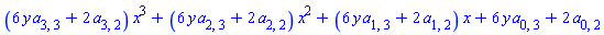 (6*y*a[3, 3]+2*a[3, 2])*x^3+(6*y*a[2, 3]+2*a[2, 2])*x^2+(6*y*a[1, 3]+2*a[1, 2])*x+6*y*a[0, 3]+2*a[0, 2]