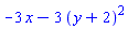 -3*x-3*(y+2)^2