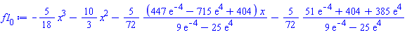 -(5/18)*x^3-(10/3)*x^2-(5/72)*(447*exp(-4)-715*exp(4)+404)*x/(9*exp(-4)-25*exp(4))-(5/72)*(51*exp(-4)+404+385*exp(4))/(9*exp(-4)-25*exp(4))