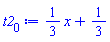 (1/3)*x+1/3