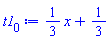 (1/3)*x+1/3
