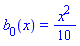 b[0](x) = (1/10)*x^2