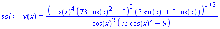 y(x) = (cos(x)^4*(73*cos(x)^2-9)^2*(3*sin(x)+8*cos(x)))^(1/3)/(cos(x)^2*(73*cos(x)^2-9))