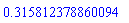 HFloat(0.3158123788600939)