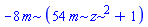 -8*m*(54*m*z^2+1)