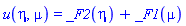 u(eta, mu) = _F2(eta)+_F1(mu)