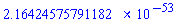 HFloat(2.1642457579118234e-53)