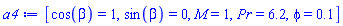 [cos(beta) = 1, sin(beta) = 0, M = 1, Pr = 6.2, phi = .1]
