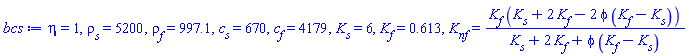 eta = 1, rho__s = 5200, rho__f = 997.1, c__s = 670, c__f = 4179, K__s = 6, K__f = .613, K__nf = K__f*(K__s+2*K__f-2*phi*(K__f-K__s))/(K__s+2*K__f+phi*(K__f-K__s))
