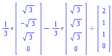 `%+`(`%*`(1/3, Vector[column](%id = 36893488148080646372)), -`%*`(1/3, Vector[column](%id = 36893488148080646492)), Vector[column](%id = 36893488148080646612))