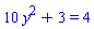 10*y^2+3 = 4