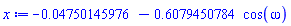 -0.4750145976e-1-.6079450784*cos(omega)
