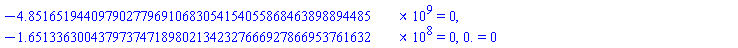 -4851651944.0979027796910683054154055868463898894485 = 0, -165133630.04379737471898021342327666927866953761632 = 0, 0. = 0