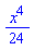 (1/24)*x^4