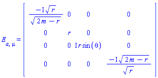 E[a, mu] = Matrix(%id = 36893488151943554100)