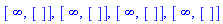 [infinity, []], [infinity, []], [infinity, []], [infinity, []]
