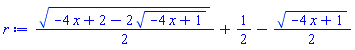 (1/2)*(-4*x+2-2*(-4*x+1)^(1/2))^(1/2)+1/2-(1/2)*(-4*x+1)^(1/2)
