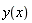 y(x)