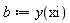 b := y(xi)