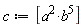 c := [a^2*b^5]